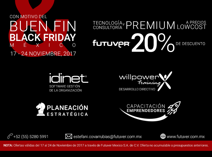 El 'Buen Fin & Black Friday 2017' llega a Futuver México